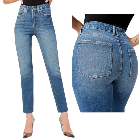 NWT Good American Good Classic High Rise Medium Wash Skinny Jeans Size 2/26 - Picture 2 of 11